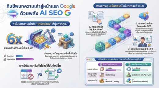 Rewriting for SEO เทคนิคใช้ AI รีไรท์บทความเก่าให้กลับมาติดอันดับใหม่