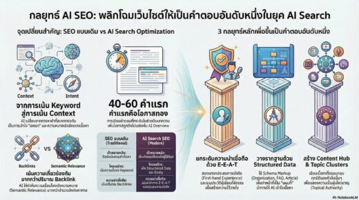 กลยุทธ์ AI SEO หัวข้อ แนวทางการปรับแต่งเว็บไซต์สำหรับ AI Search