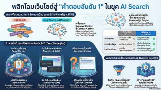 กลยุทธ์การปรับโครงสร้างเว็บไซต์เพื่อรองรับ AI Search