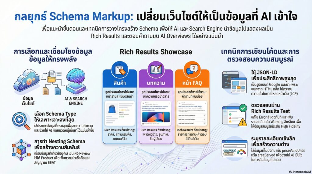 กลยุทธ์การวางโครงสร้าง Schema ให้ AI ทำงานแทนคุณ
