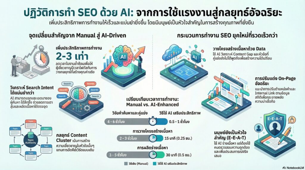 กลยุทธ์การใช้ AI ช่วยทำงาน SEO เพื่อเพิ่มประสิทธิภาพ