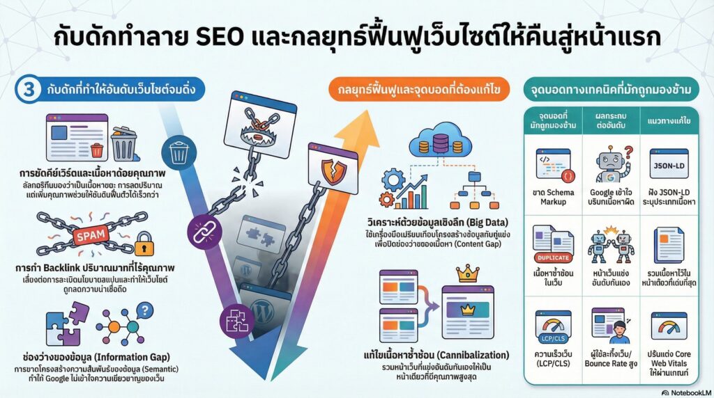 กับดักที่ทำให้เว็บไซต์ของคุณจมดิ่งไม่ฟื้นคืน