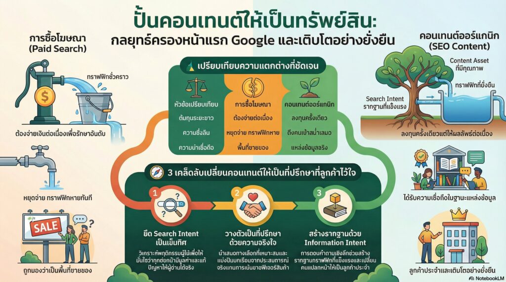 การครองอันดับหน้าแรกด้วยคอนเทนต์ที่คนรักและ Google เลือก
