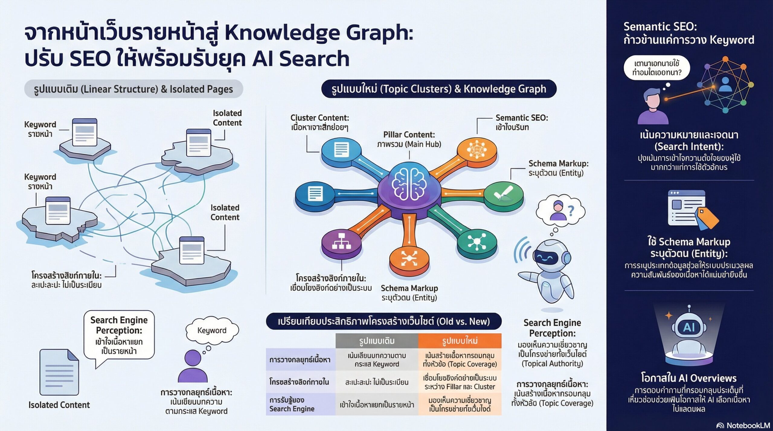 Technical SEO หัวข้อการปรับโครงสร้างเว็บไซต์ให้รองรับการจัดอันดับยุคใหม่ 4 การปรับโครงสร้างเว็บไซต์สู่ Knowledge Graph