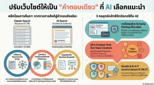 การปรับโครงสร้างเว็บไซต์ให้รองรับ AI Search