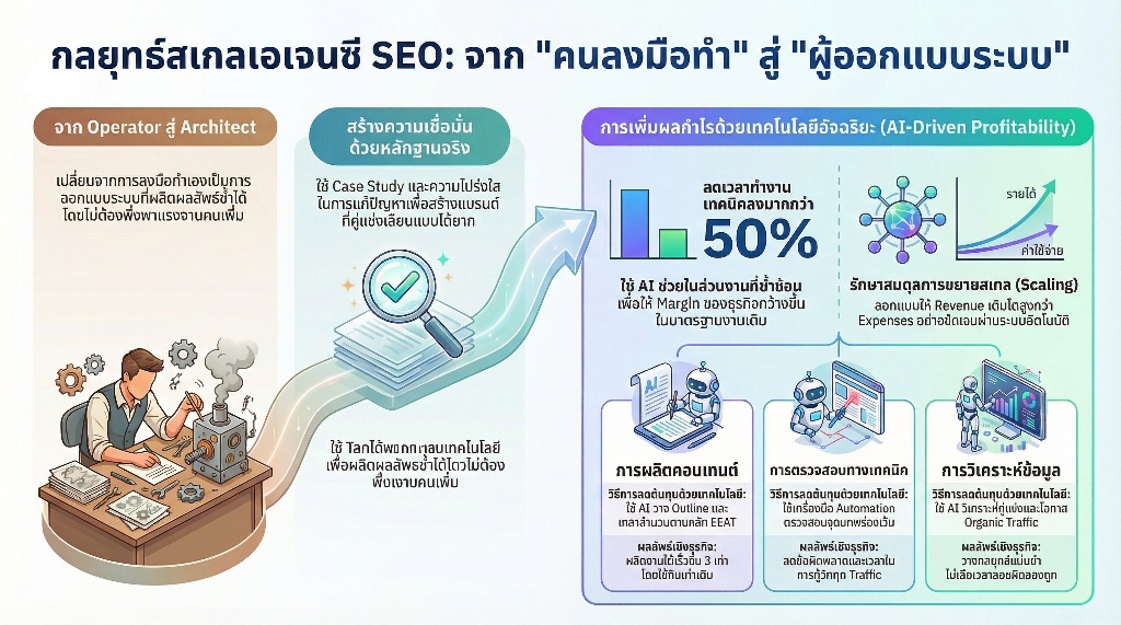 Freelance to Agency Mindset การขยายงาน SEO จากรับทำเอง สู่การสร้างทีมด้วย AI 6 การสร้าง Content Asset ที่เติบโตแบบทวีคูณ