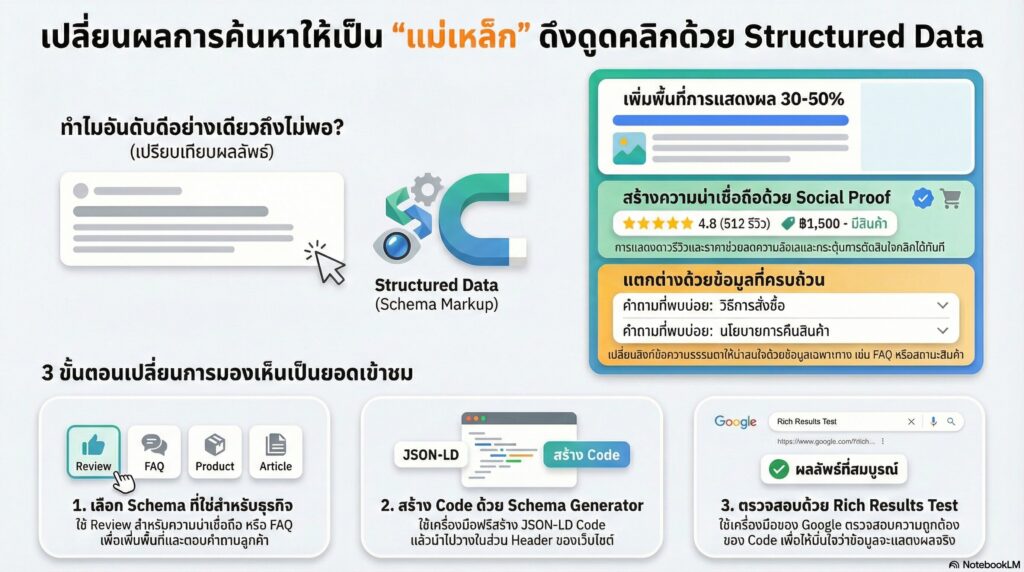 การใช้ Structured Data เพื่อเพิ่ม Click-Through Rate