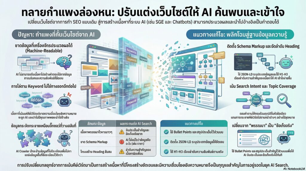 กำแพงล่องหนที่กั้นเว็บไซต์คุณออกจากโลกของ AI