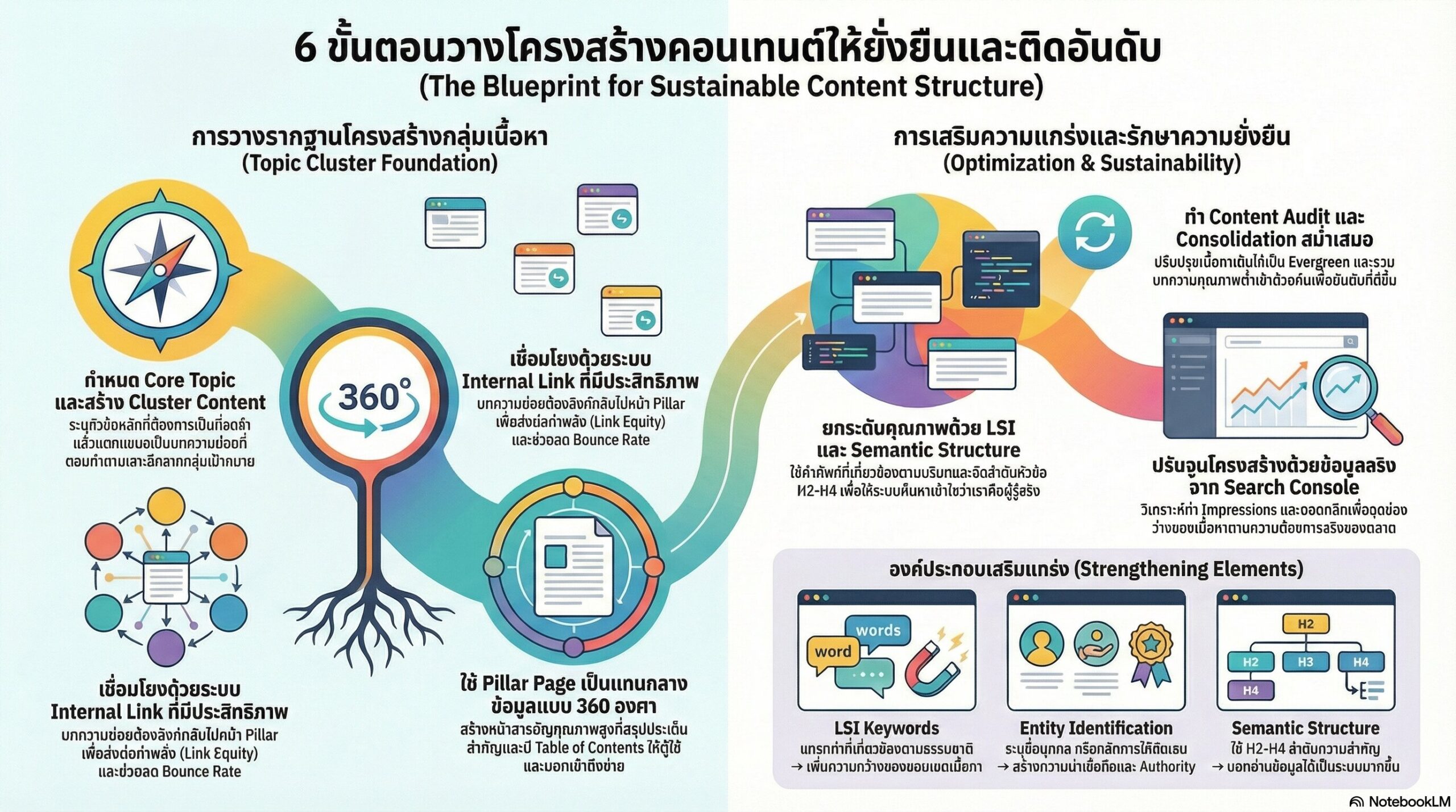 ขั้นตอนการวางโครงสร้างคอนเทนต์ให้ยั่งยืนแบบมืออาชีพ