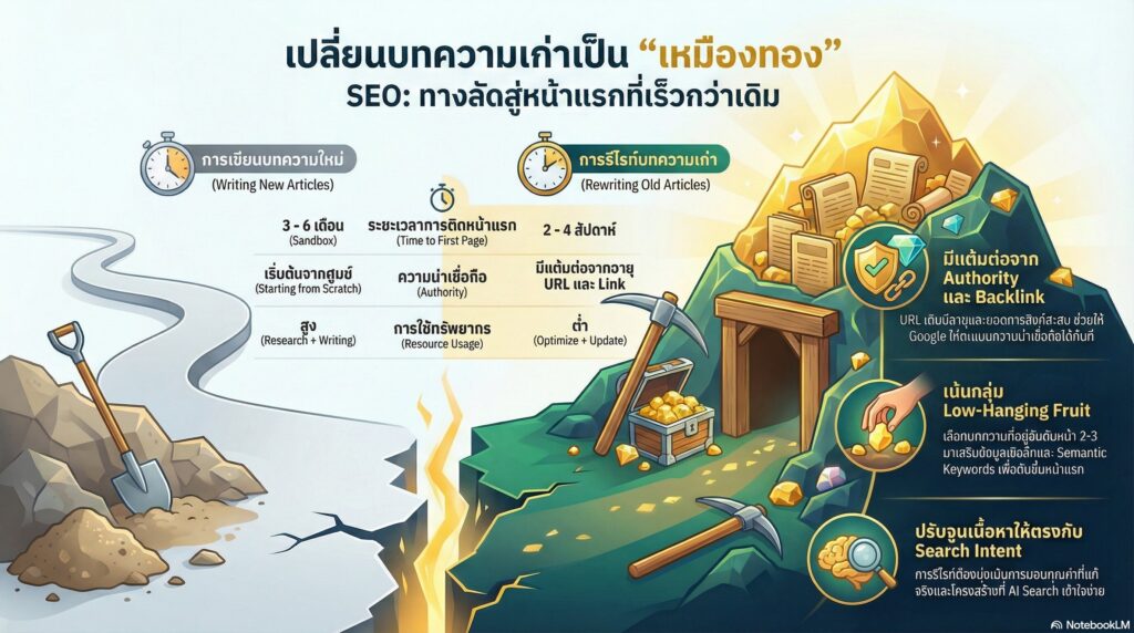 คืนชีพบทความเก่าให้ติดหน้าแรกโดยไม่ต้องเขียนใหม่ทั้งหมด