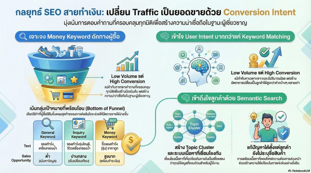 จุดเปลี่ยนสำคัญ การทำ SEO ด้วยกลยุทธ์ Conversion Intent