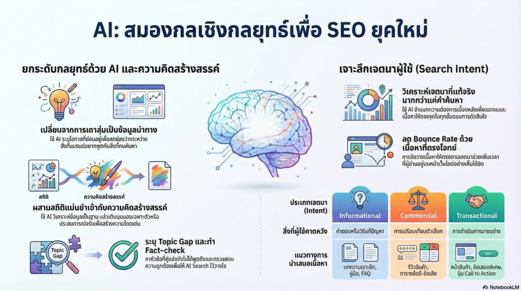 จุดเปลี่ยนสำคัญคือการใช้ AI เป็นสมองกลเชิงกลยุทธ์