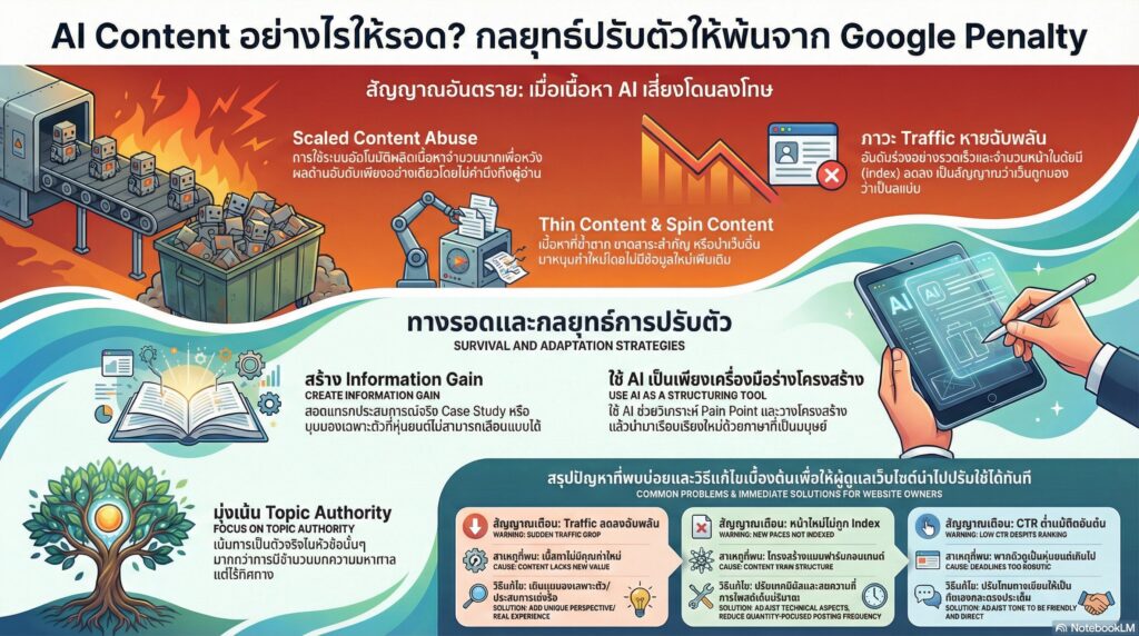 ทำไม AI Content ส่วนใหญ่ถึงเสี่ยงโดน Google ลงโทษ