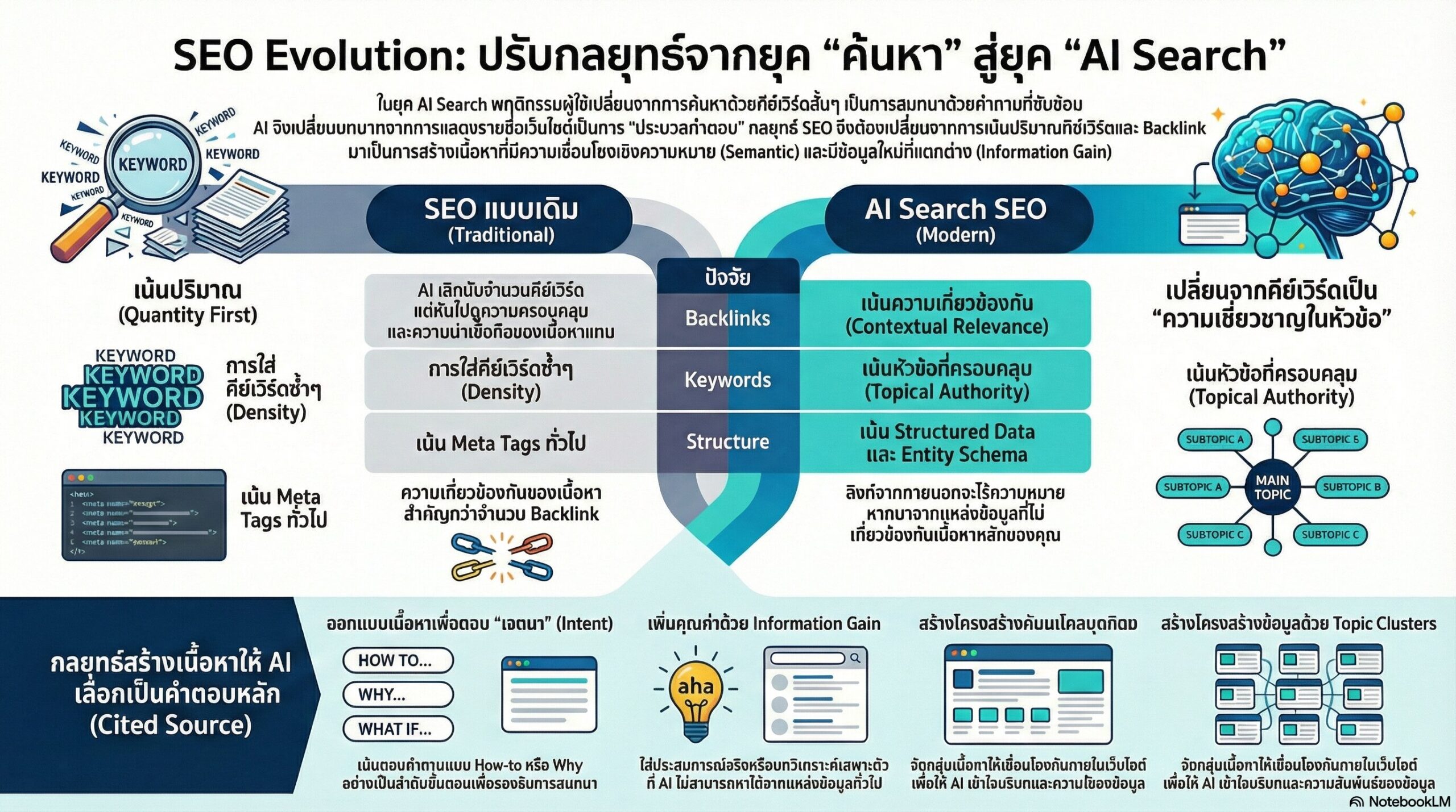 ทำไม SEO แบบเดิมถึงเริ่มไม่ได้ผลในโลกของปัญญาประดิษฐ์