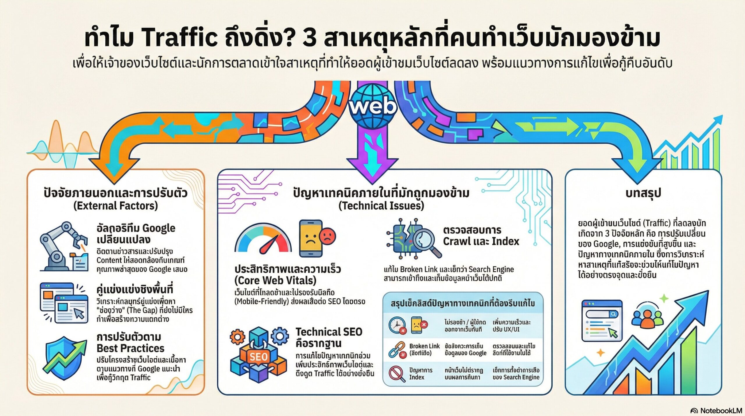 ทำไม Traffic ถึงดิ่ง? สาเหตุที่มองข้าม (The Gap)