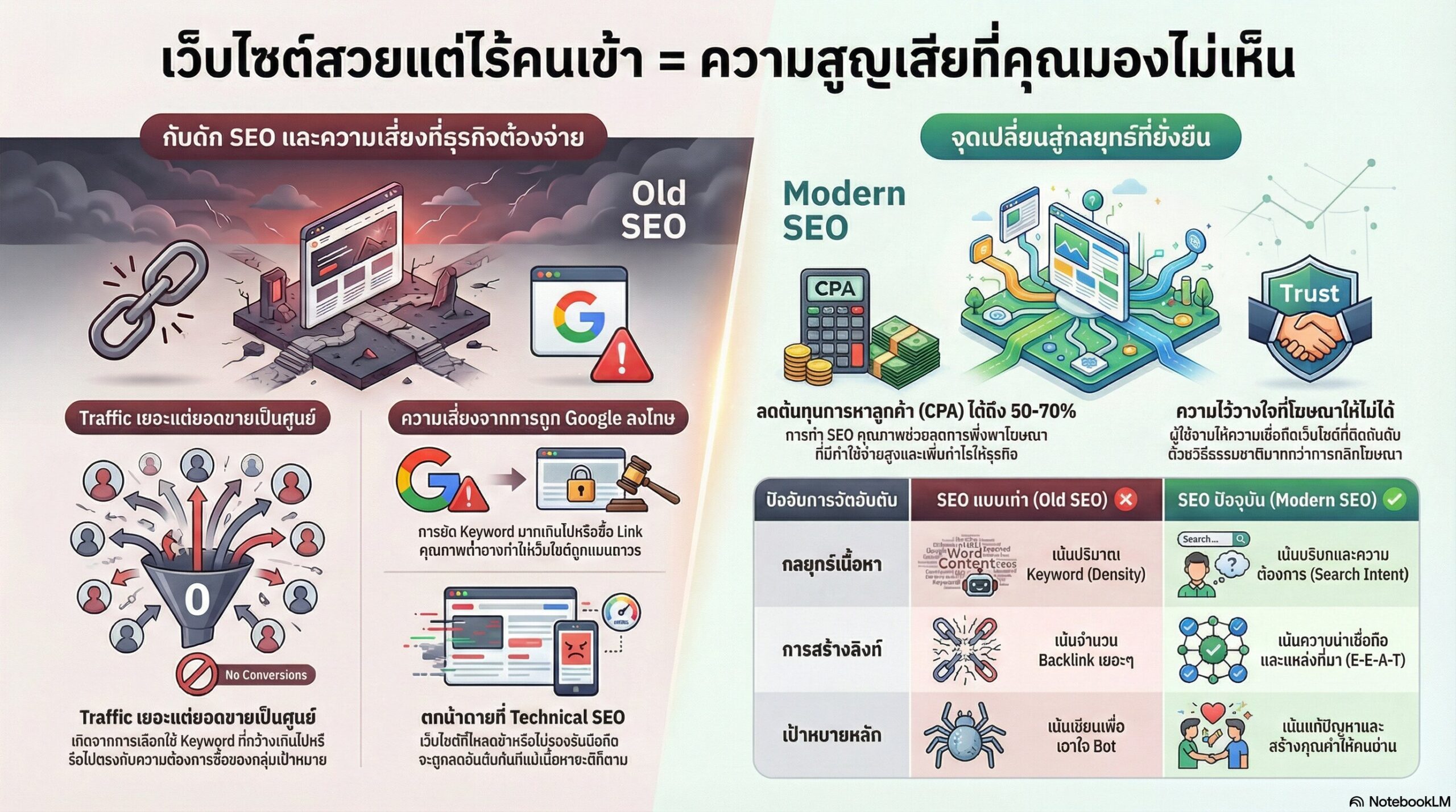 ทำไมเว็บไซต์สวยแต่ไร้คนเข้าถึงคือความสูญเสียที่มองไม่เห็น