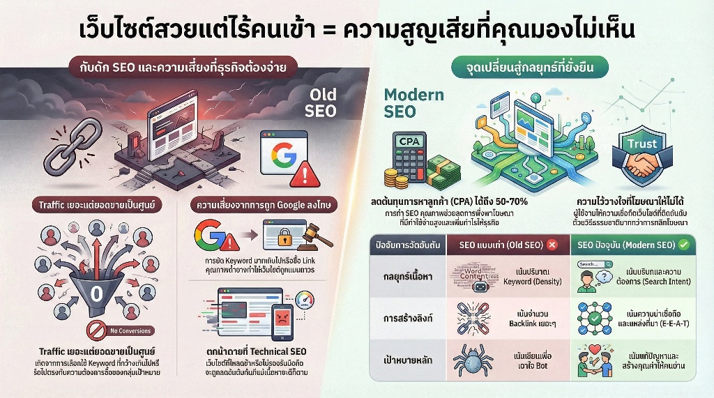 ยกระดับเว็บไซต์ด้วยกลยุทธ์ SEO คุณภาพ 3 ทำไมเว็บไซต์สวยแต่ไร้คนเข้าถึงคือความสูญเสียที่มองไม่เห็น