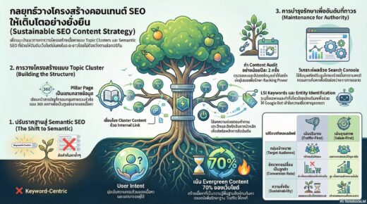 ที่ปรึกษา SEO หัวข้อกลยุทธ์การวางโครงสร้างคอนเทนต์ให้ยั่งยืน