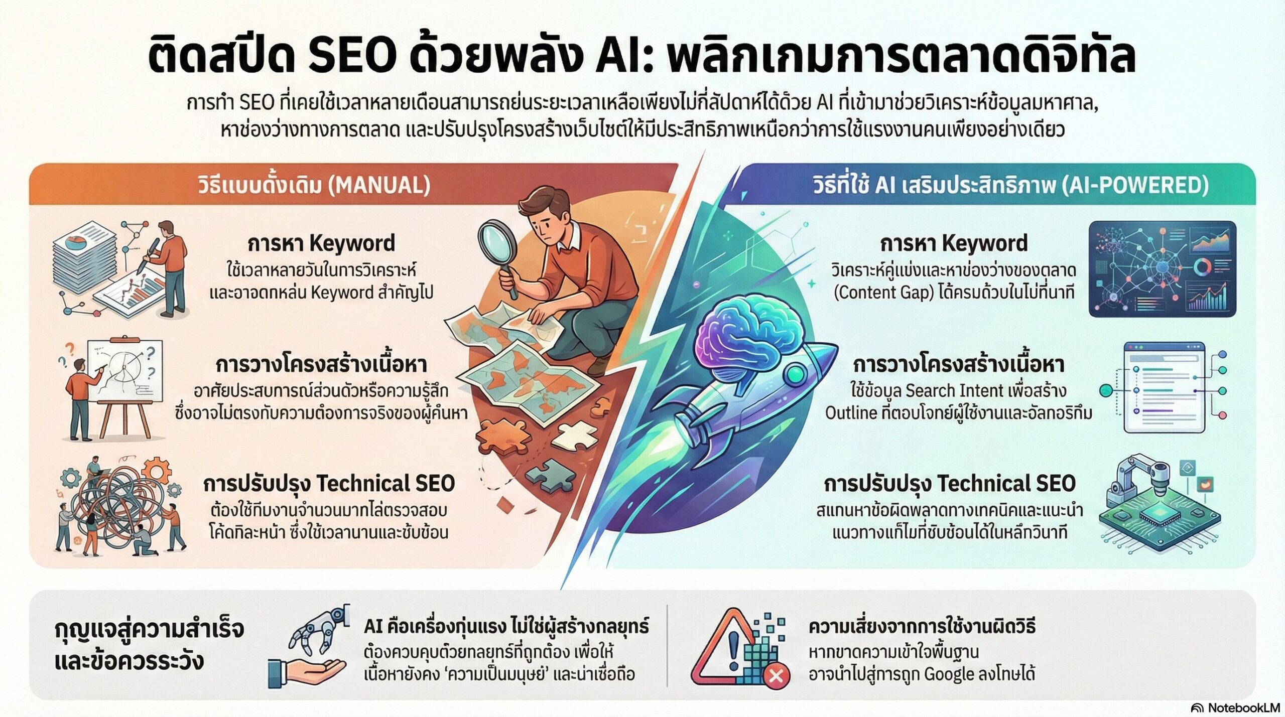 ผลลัพธ์ SEO แบบติดสปีดที่ AI ช่วยให้เป็นจริงได้