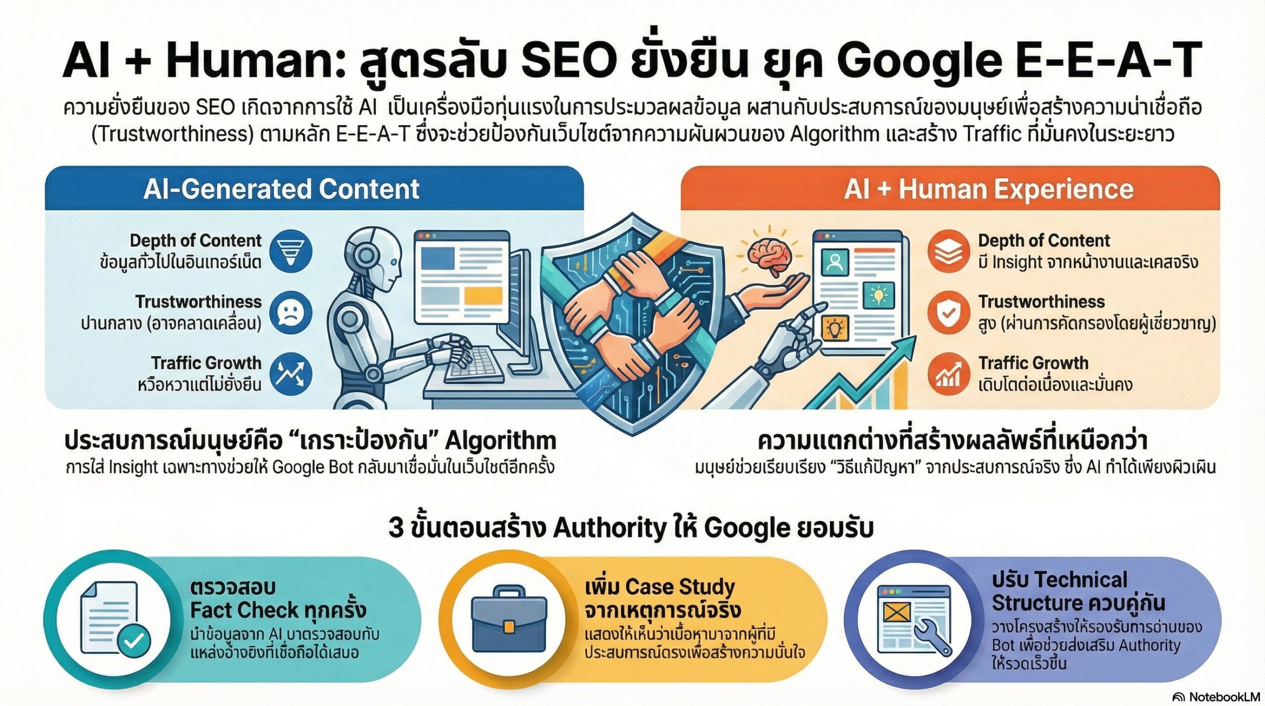 ผลลัพธ์ที่มั่นคงเมื่อ AI และประสบการณ์มนุษย์ทำงานร่วมกัน