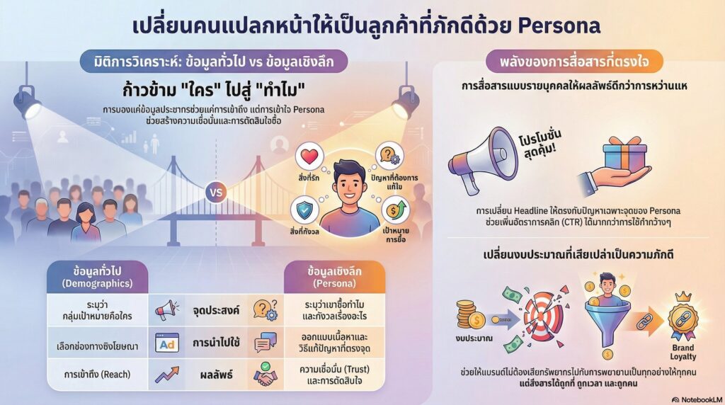 ผลลัพธ์ที่ยั่งยืนจากการมี Persona ที่แม่นยำ