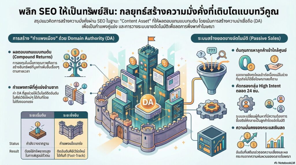 ผลลัพธ์ระยะยาว การสร้างความมั่งคั่งที่เติบโตแบบทวีคูณ