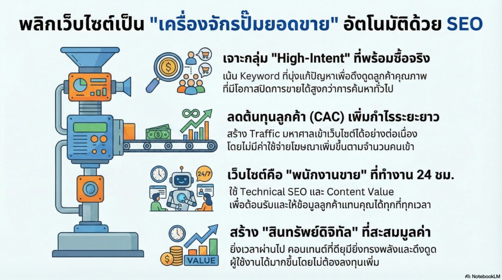 พลิกธุรกิจให้เติบโตด้วย Traffic มหาศาลแบบยั่งยืน