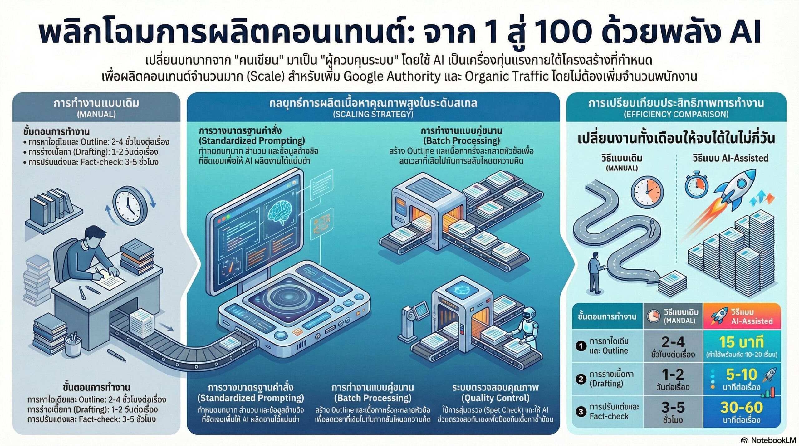พลิกโฉมการผลิตคอนเทนต์จากหลักหน่วยสู่หลักร้อย