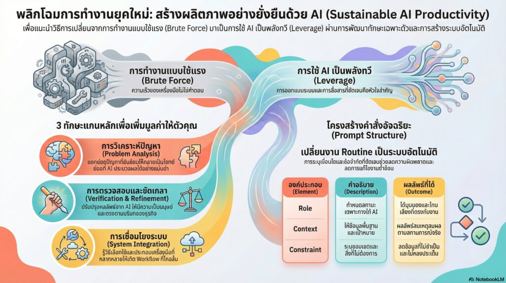 วิธีการตั้งโจทย์ให้ AI ทำงานได้แม่นยำ 6 ยกระดับประสิทธิภาพการทำงานอย่างยั่งยืน