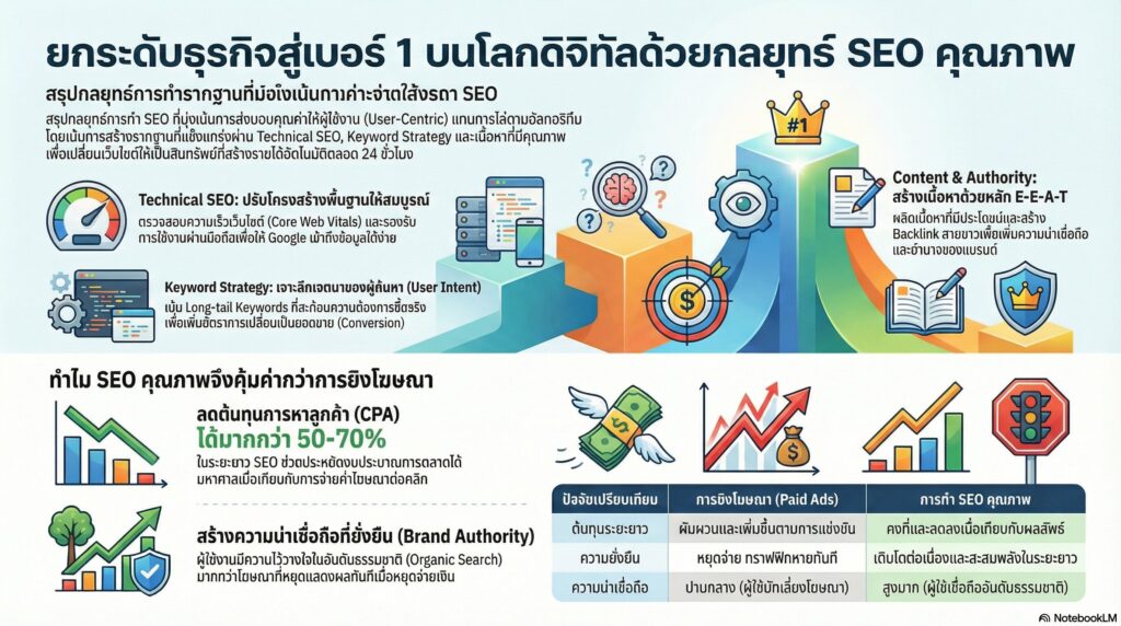 ยกระดับเว็บไซต์ด้วยกลยุทธ์ SEO คุณภาพ