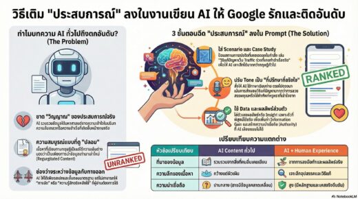 วิธีเติม E-E-A-T & AI “ประสบการณ์” ลงในงานเขียน AI ให้ Google เชื่อถือ