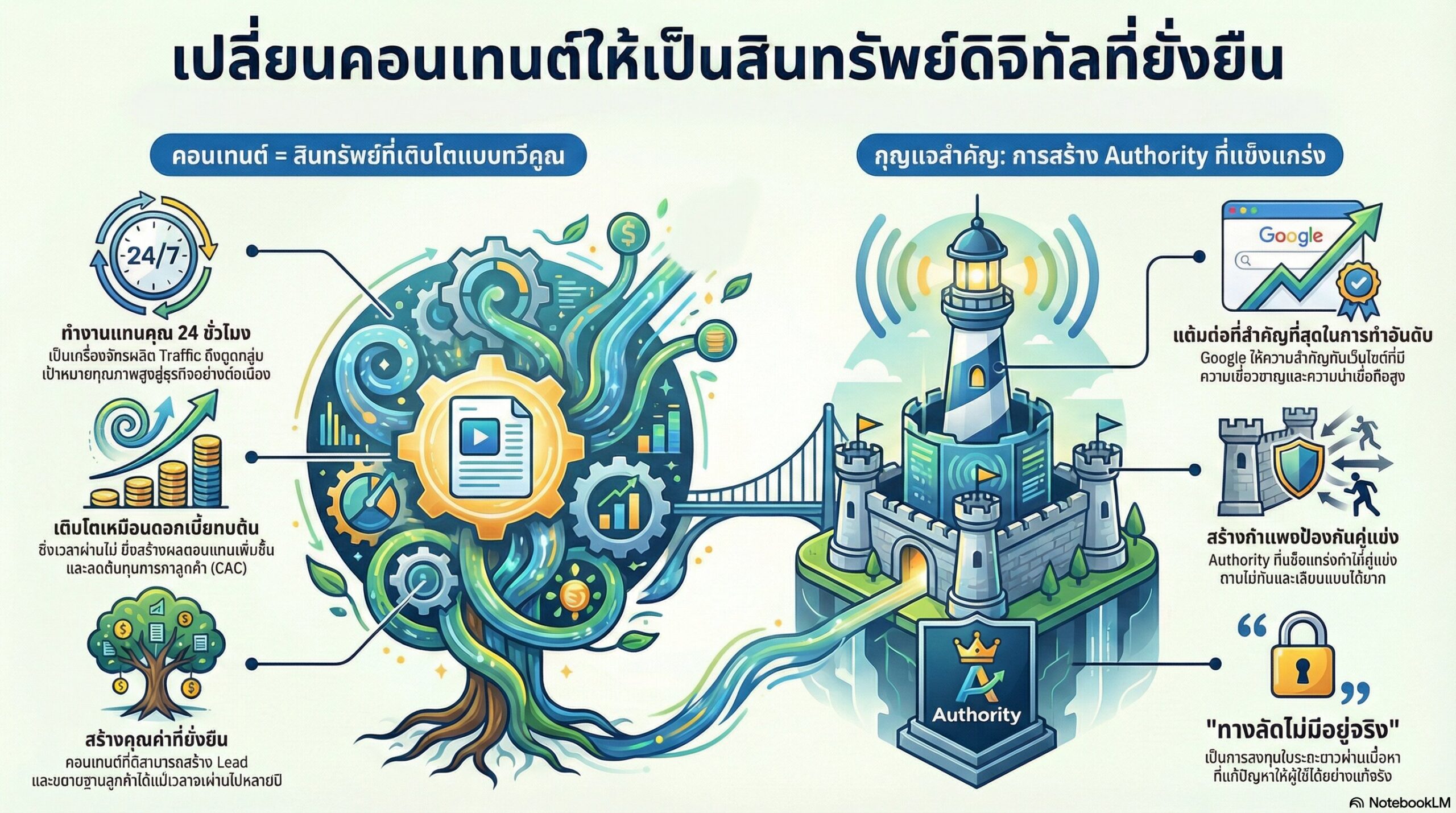 สร้างการเติบโตที่ยั่งยืนผ่านคอนเทนต์ที่ทรงพลัง