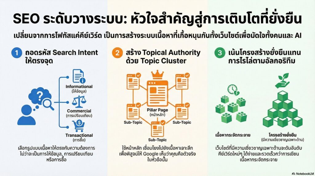 หัวใจสำคัญของการทำ SEO ระดับวางระบบ