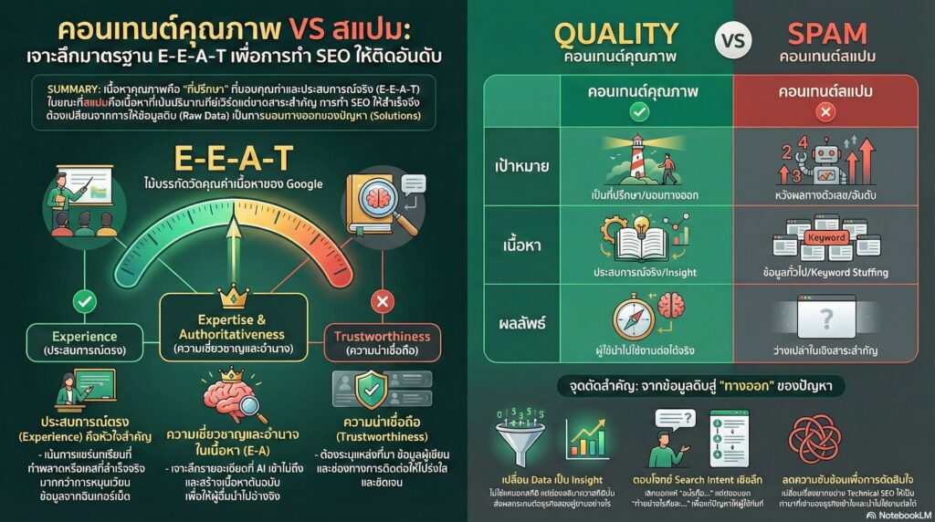 หัวใจสำคัญที่แยกคอนเทนต์คุณภาพออกจากสแปม
