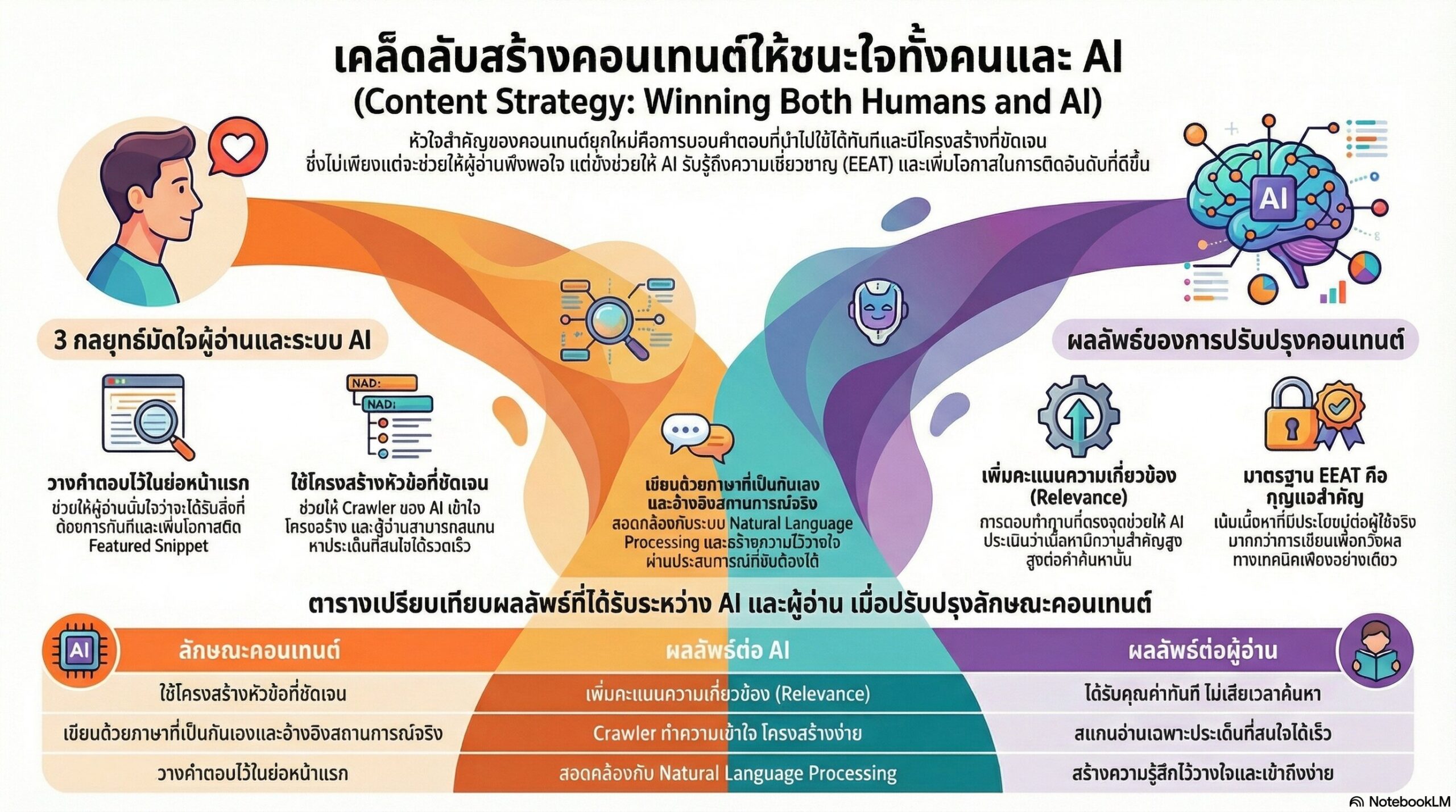 เคล็ดลับการสร้างคอนเทนต์ที่ครองใจทั้งคนและ AI