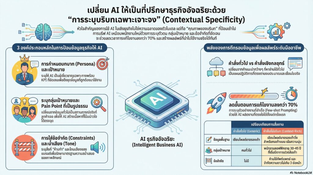 เทคนิคการระบุข้อมูลเฉพาะเจาะจงเพื่อให้ AI เข้าใจบริบทธุรกิจ