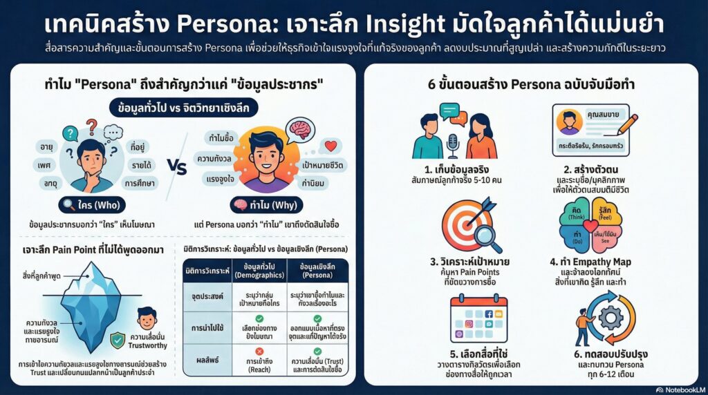 เทคนิคการสร้าง Persona เพื่อวิเคราะห์กลุ่มเป้าหมาย