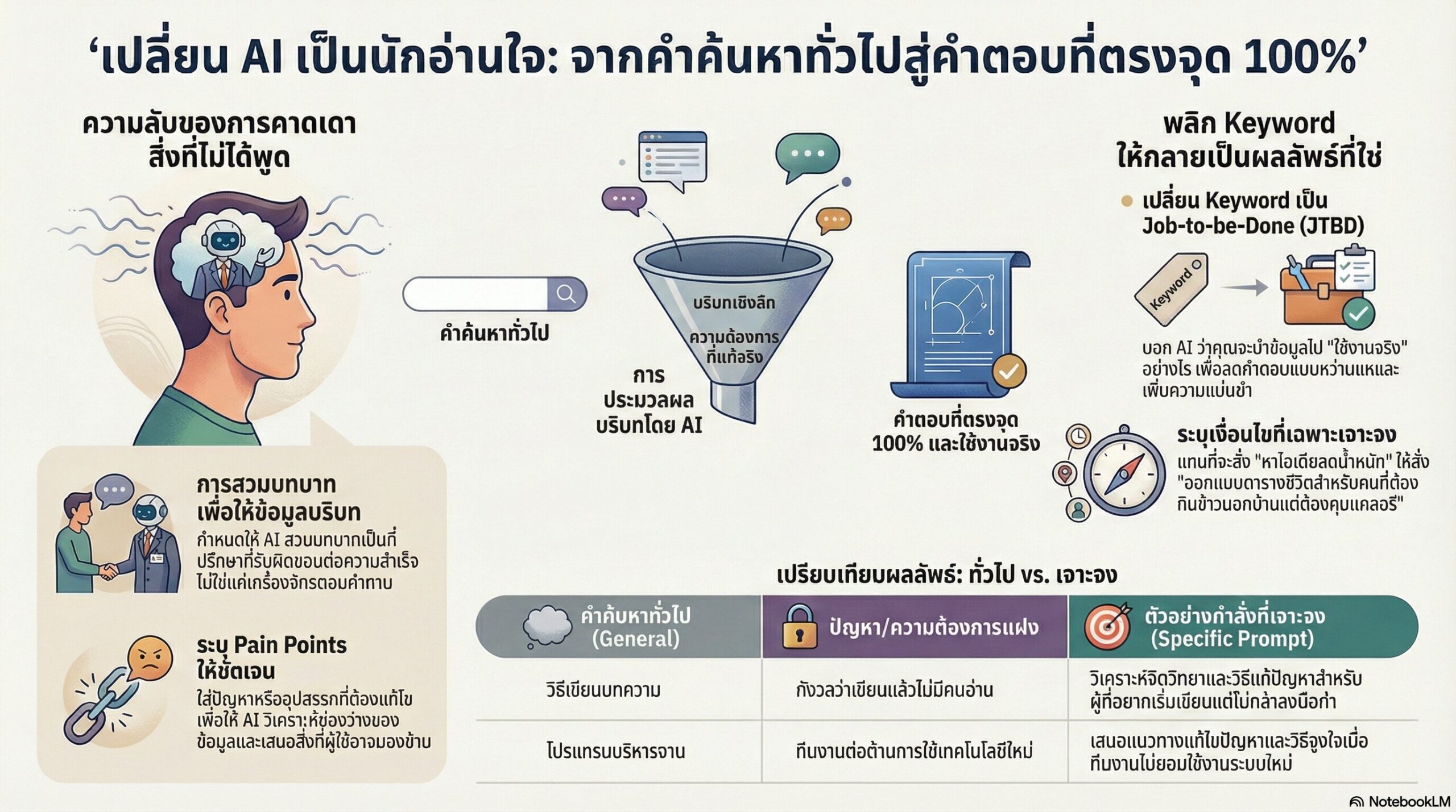 เปลี่ยน AI เป็นนักอ่านใจที่เข้าถึงความต้องการลึกซึ้งที่สุด
