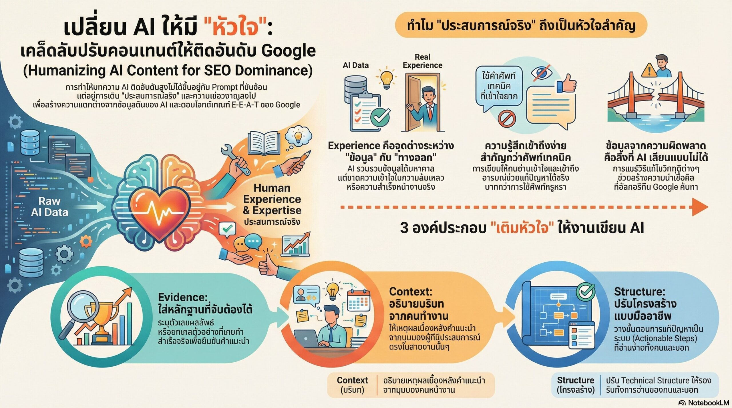 เปลี่ยนงานเขียน AI ให้มีหัวใจและอันดับพุ่งบน Google
