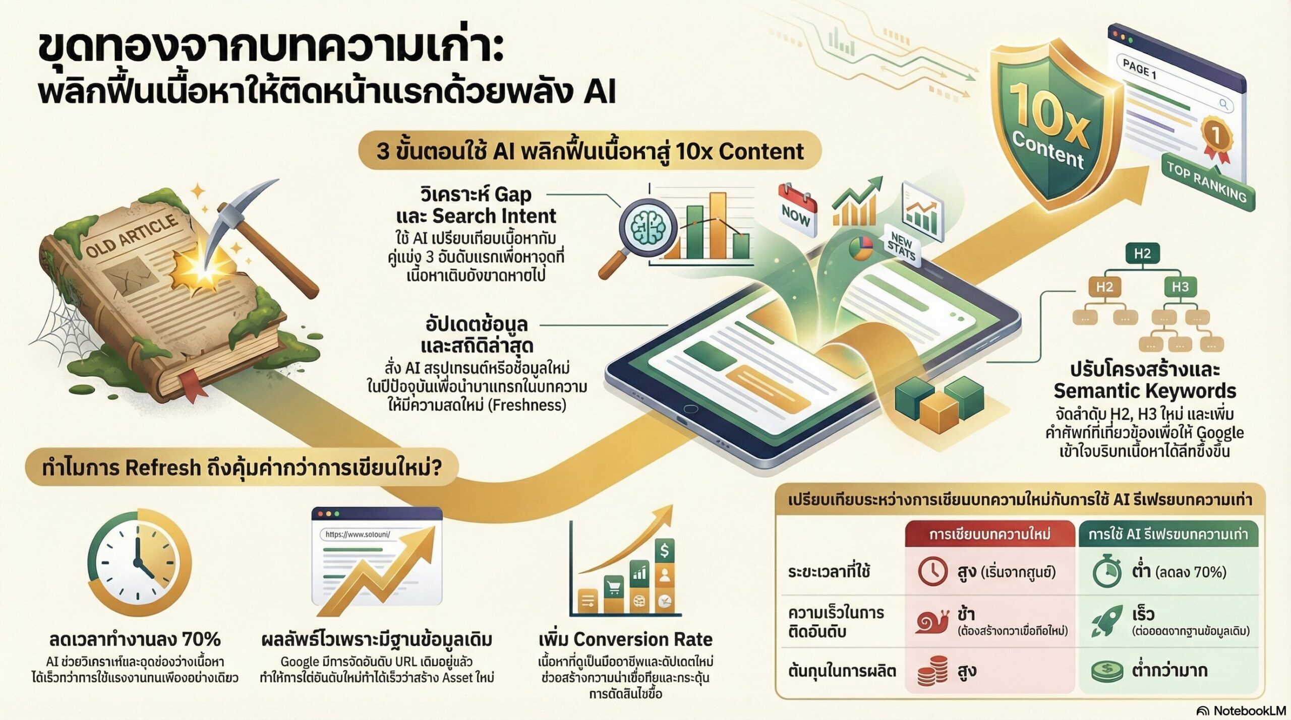 เปลี่ยนบทความร้างให้เป็นเหมืองทองด้วยพลัง AI